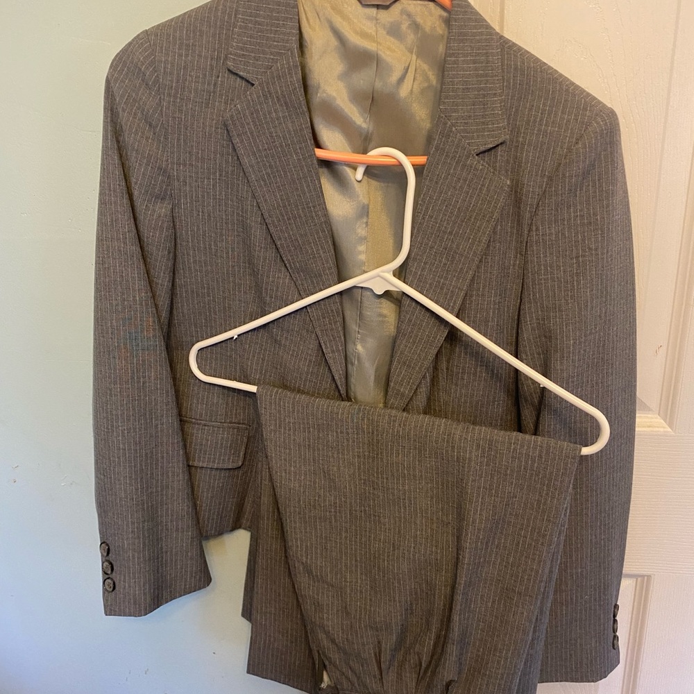 Women’s pen stripe suit